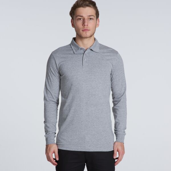 AS Colour Mens Chad Longsleeve Polo Thumbnail