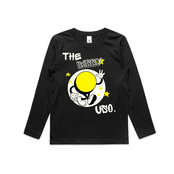 The Bossy Uso | Fun Pacific Island - AS Colour Kids Longsleeve Tee Thumbnail